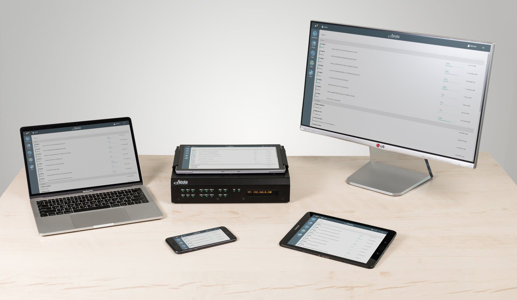 Atola TaskForce multi-device access