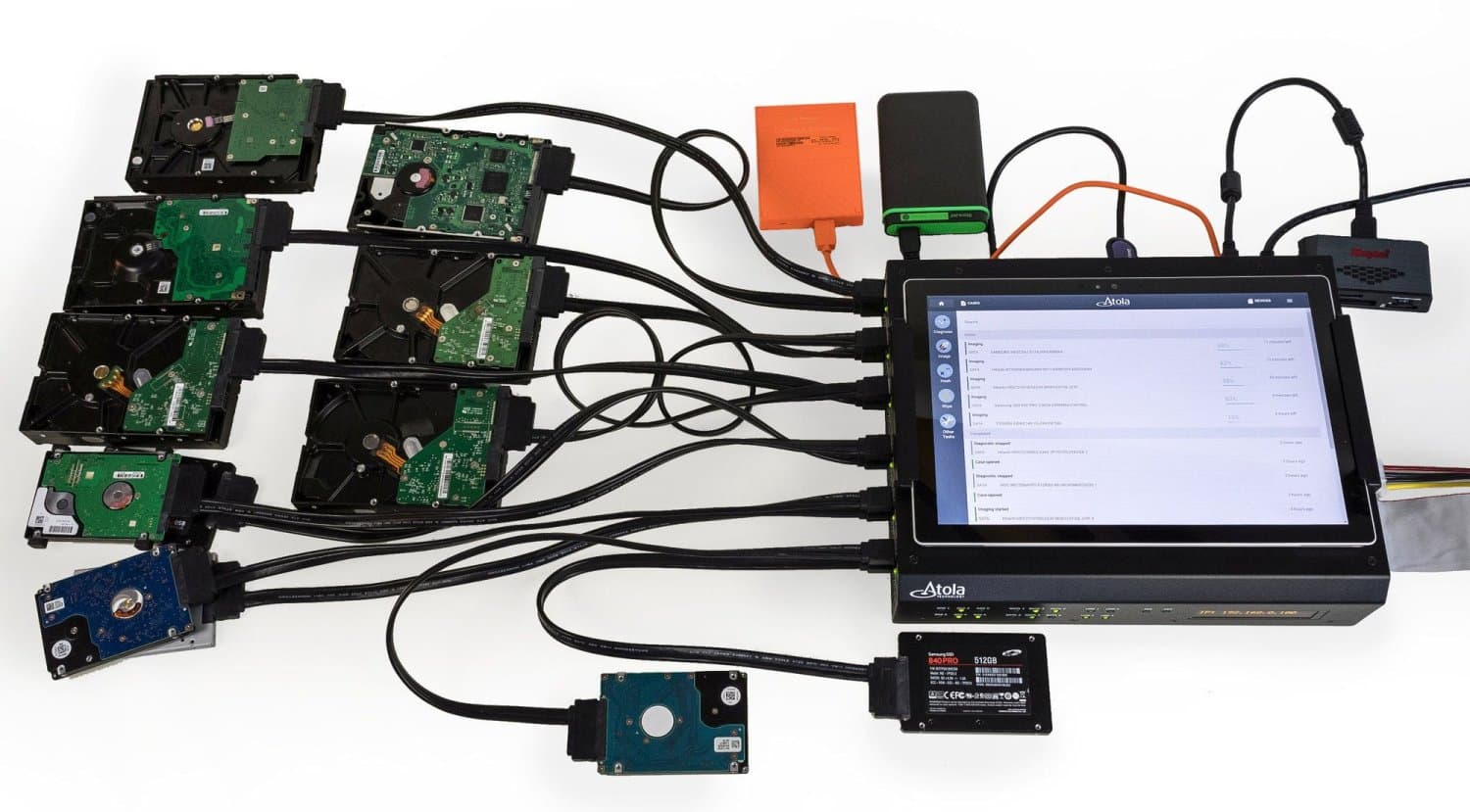 Atola TaskForce imaging multiple drives