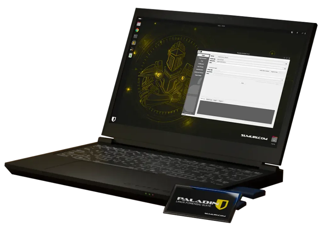 PALADIN running on a forensics laptop